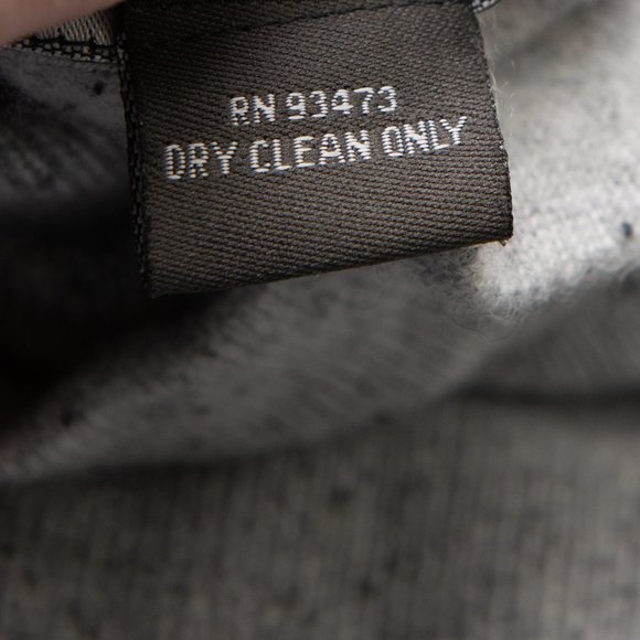 Pure Amici 100% Cashmere Sweater Nub Fleck Tunic Pullover Grey Black Size Small - Picture 4 of 5